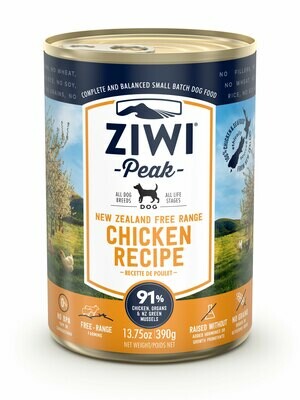 ZIWI Peak Dog Cans Kip 390 gr.