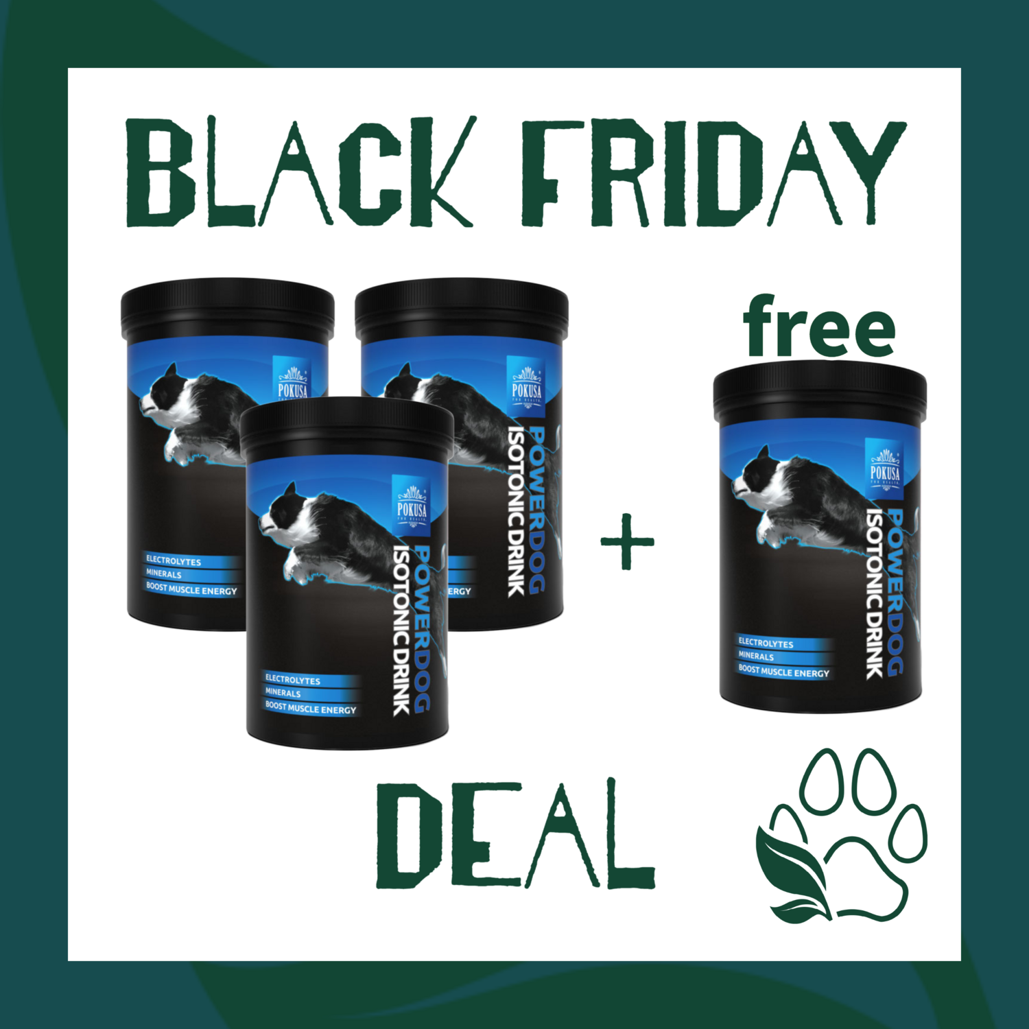 Black Friday: Powerdog Isotonic 3 + 1 gratis