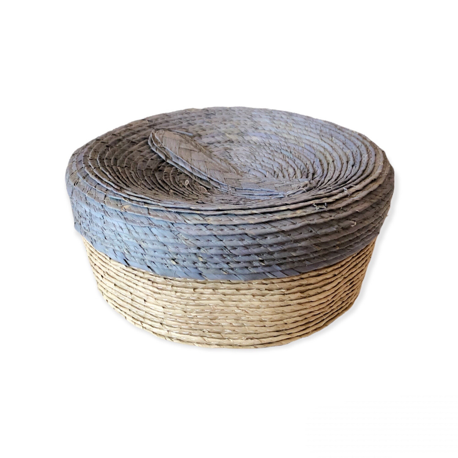 Mexikanischer Korb, handgemachter Tortillero Grau