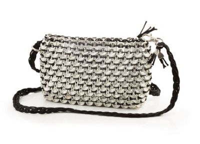 Umhängetasche aus Dosenverschlüssen, Upcycling Muttertagsgeschenk