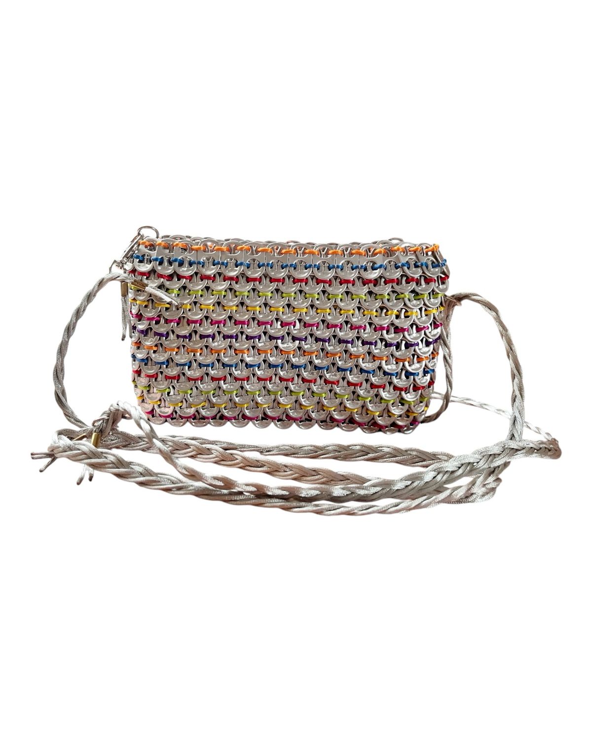 Umhängetasche aus Dosenverschlüssen, Upcycling Muttertagsgeschenk