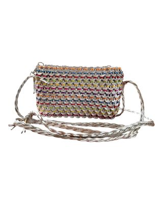 Umhängetasche aus Dosenverschlüssen, Upcycling Muttertagsgeschenk