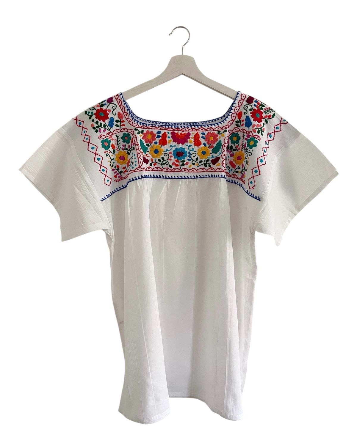 Mexikanische Bluse XL Dame, handgemachte Stickerei