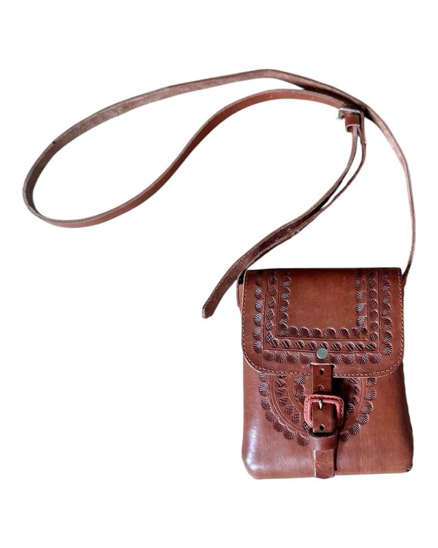 Ledertasche, Mexikanische Umhängetasche, Crossbody