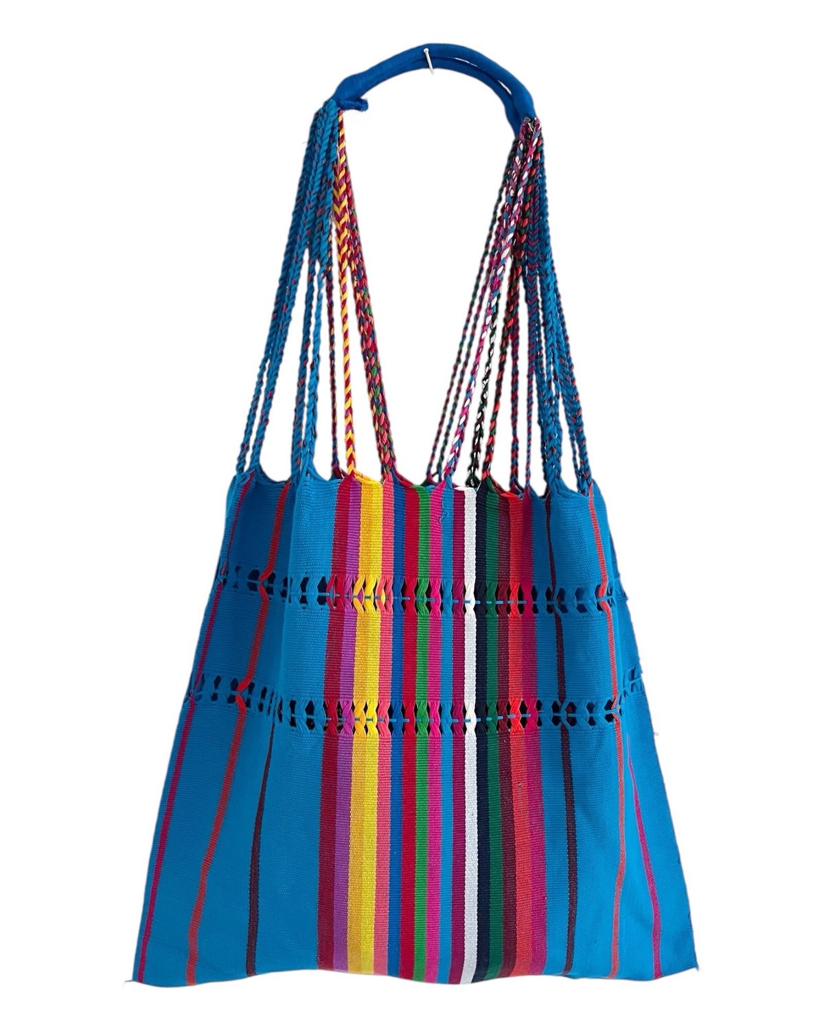 Gewebte Tasche aus Chiapas, Multifunktions. Mexican Canvas Tote Bag, ideal als Geschenk für Frauen.