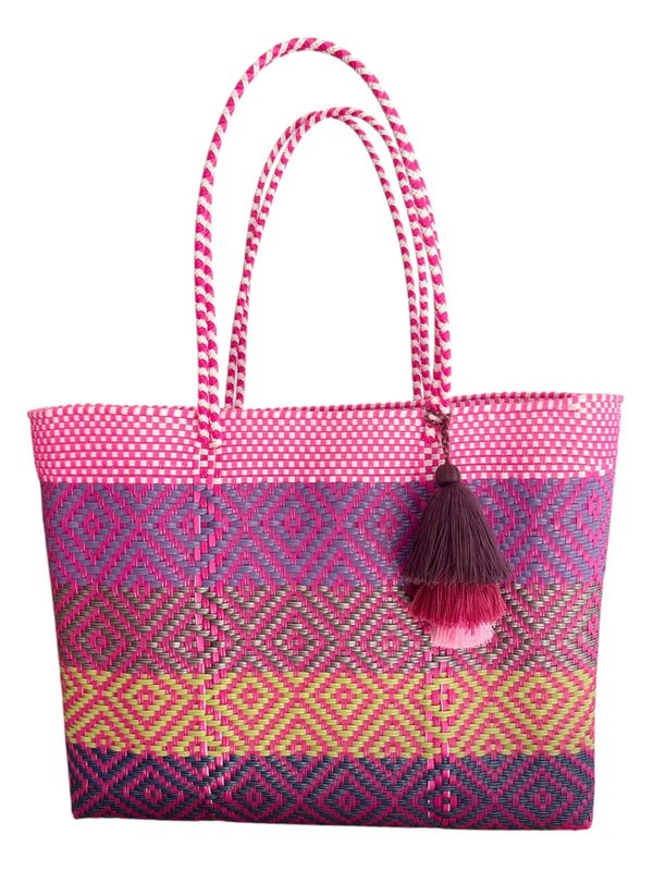 Mexikanische handgemachte XXL Strandtasche, Einkaufstasche