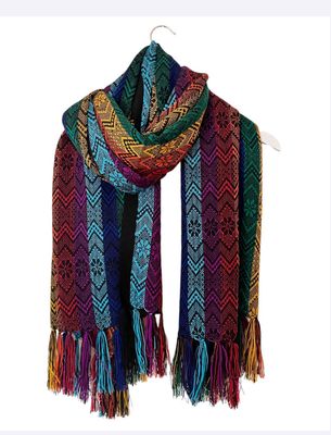 Mexikanischer Schal, Rebozo, Boho Halstuch, Geschenkt für Frauen