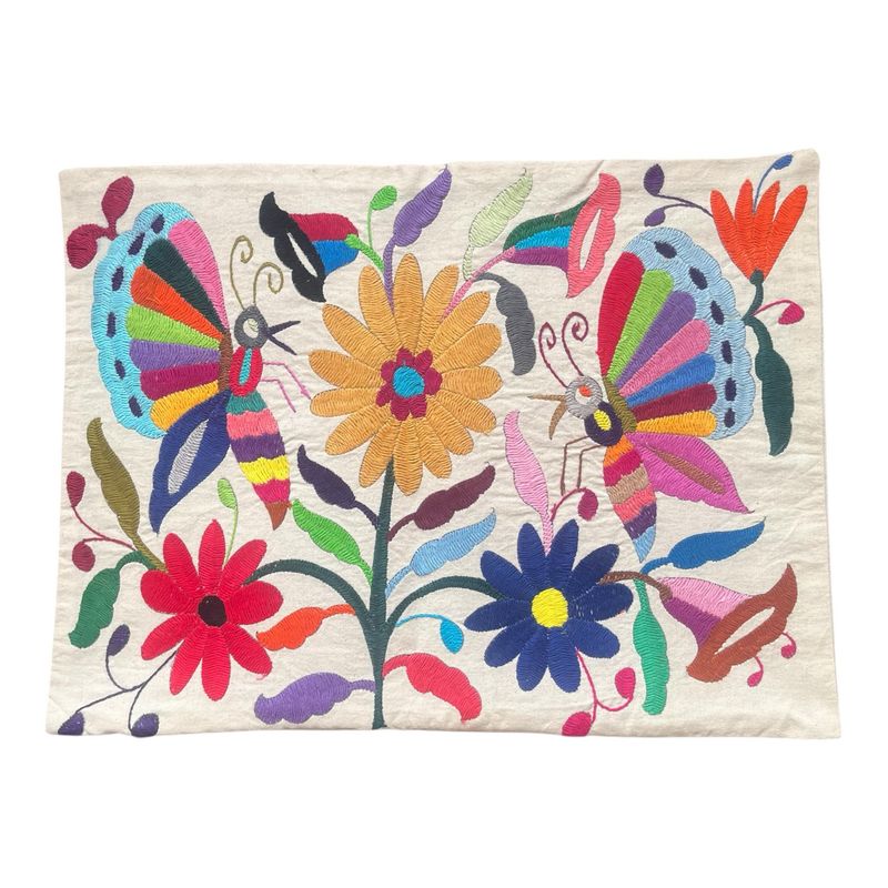 Bunter mexikanischer Otomi-Kissenbezug Bunter mexikanischer Otomi-Kissenbezug