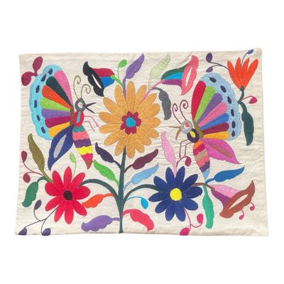 Bunter mexikanischer Otomi-Kissenbezug Bunter mexikanischer Otomi-Kissenbezug