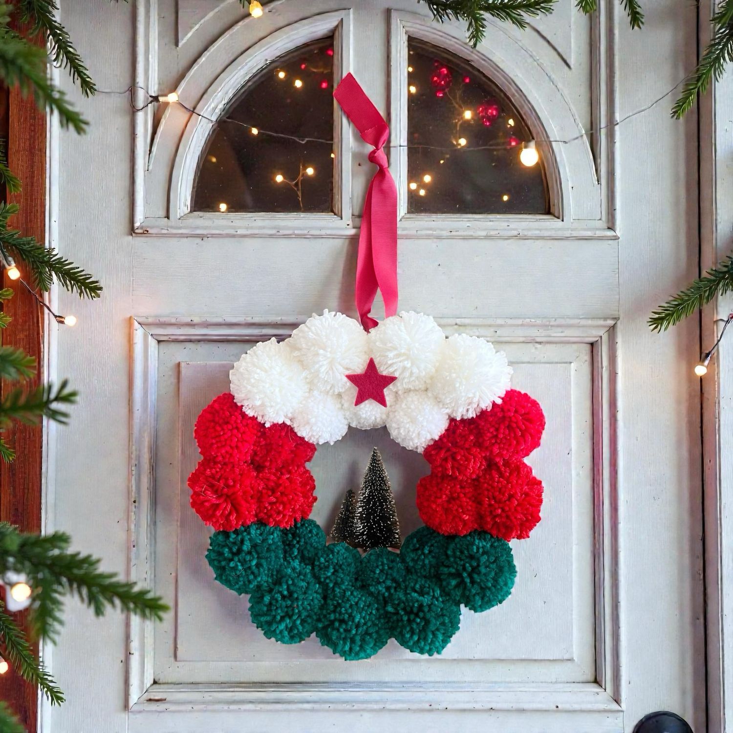 Türkranz für Weihnachten Tannenbaum, Weihnachtsdekoration, Weihnachtskranz Türkranz für Weihnachten Tannenbaum, Weihnachtsdekoration, Weihnachtskranz