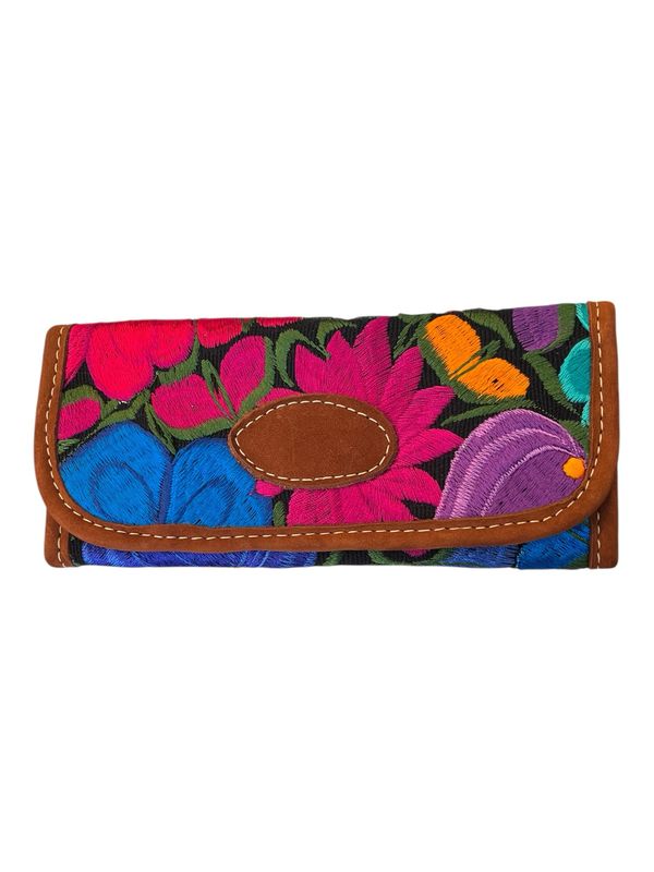 Geldbeutel mit Blumen, Ethno Style