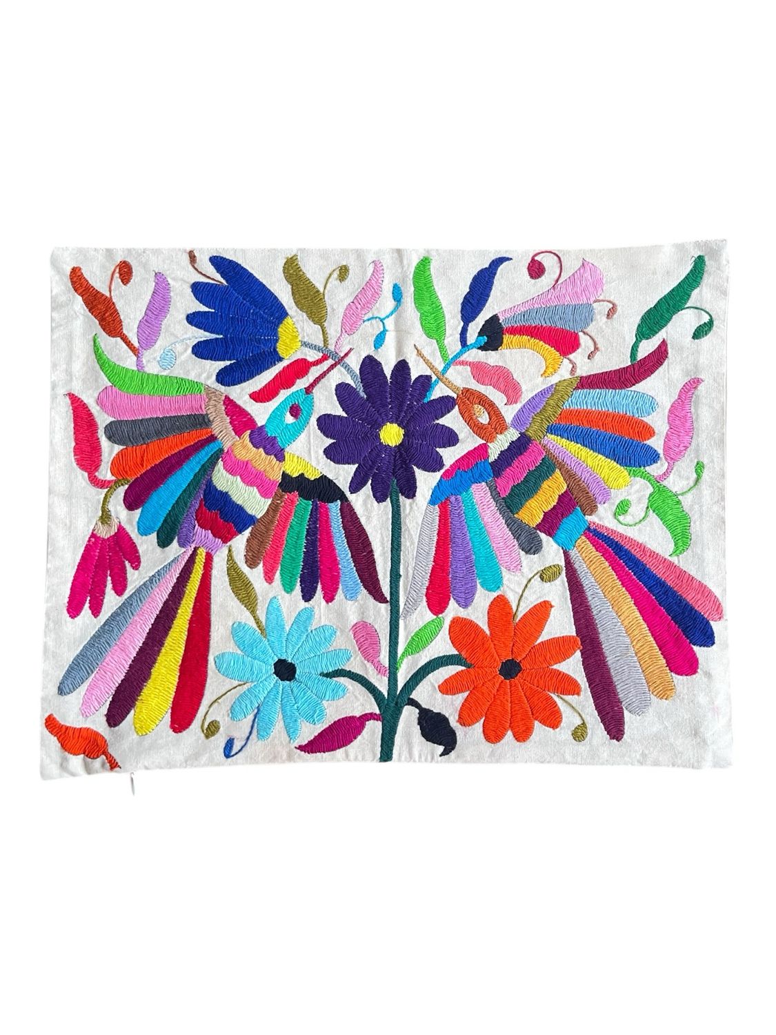 Bunter mexikanischer Otomi-Kissenbezug