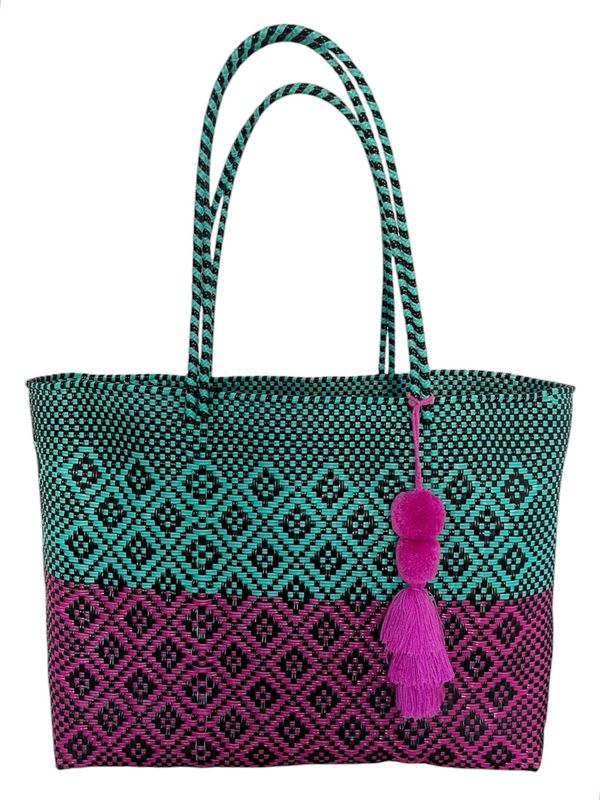 Mexikanische handgemachte XXL Strandtasche, Einkaufstasche Mexikanische handgemachte XXL Strandtasche, Einkaufstasche