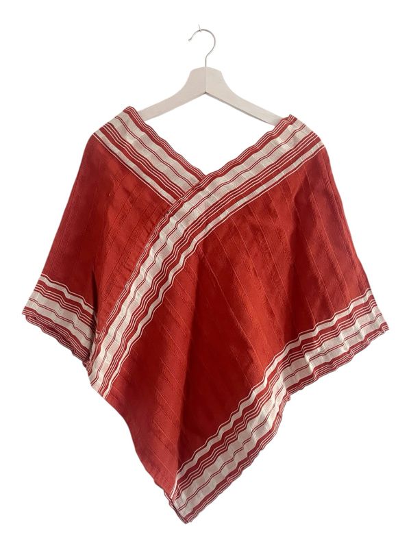 Poncho Dame, Mexikanischer Poncho aus Chiapas, M