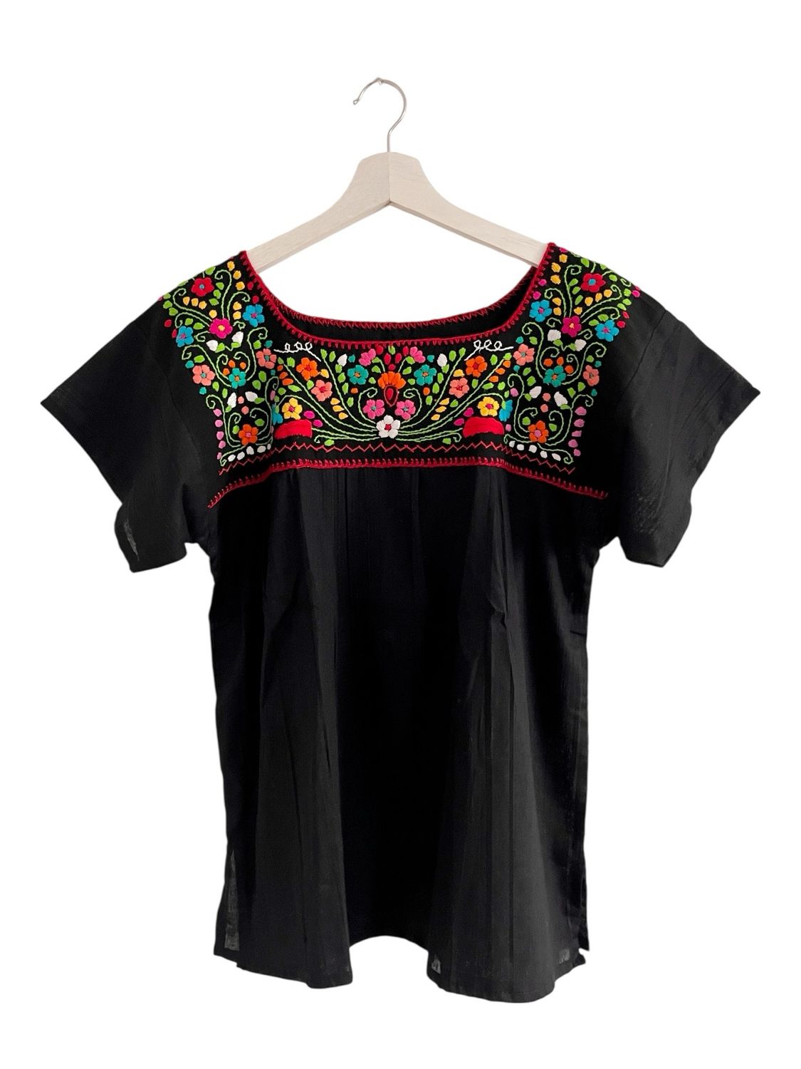 Mexikanische Bluse Puebla mit  Stickerei,  M