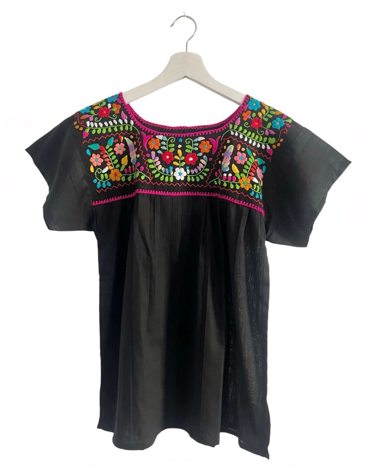 Mexikanische Bluse Puebla, Boho Sommerbluse,  Bluse mit Stickerei, Bluse Damen