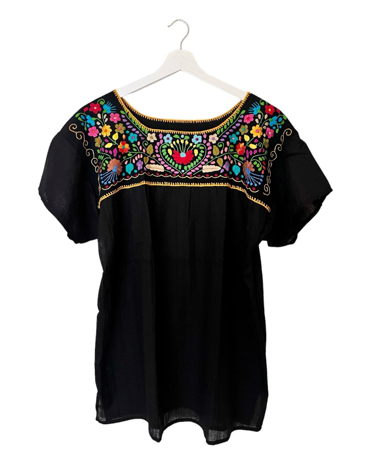 Mexikanische Bluse XL, Boho Sommerbluse, handgemachte Stickerei Mexikanische Bluse XL, Boho Sommerbluse, handgemachte Stickerei