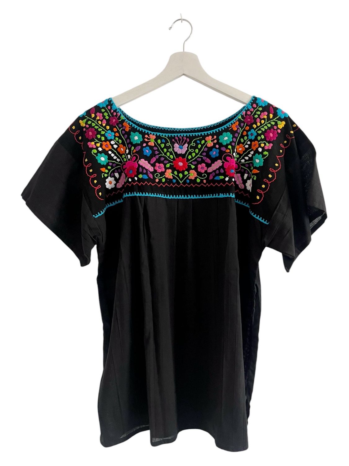 Mexikanische Bluse mit Stickerei L, Sommerbluse Mexikanische Bluse mit Stickerei L, Sommerbluse