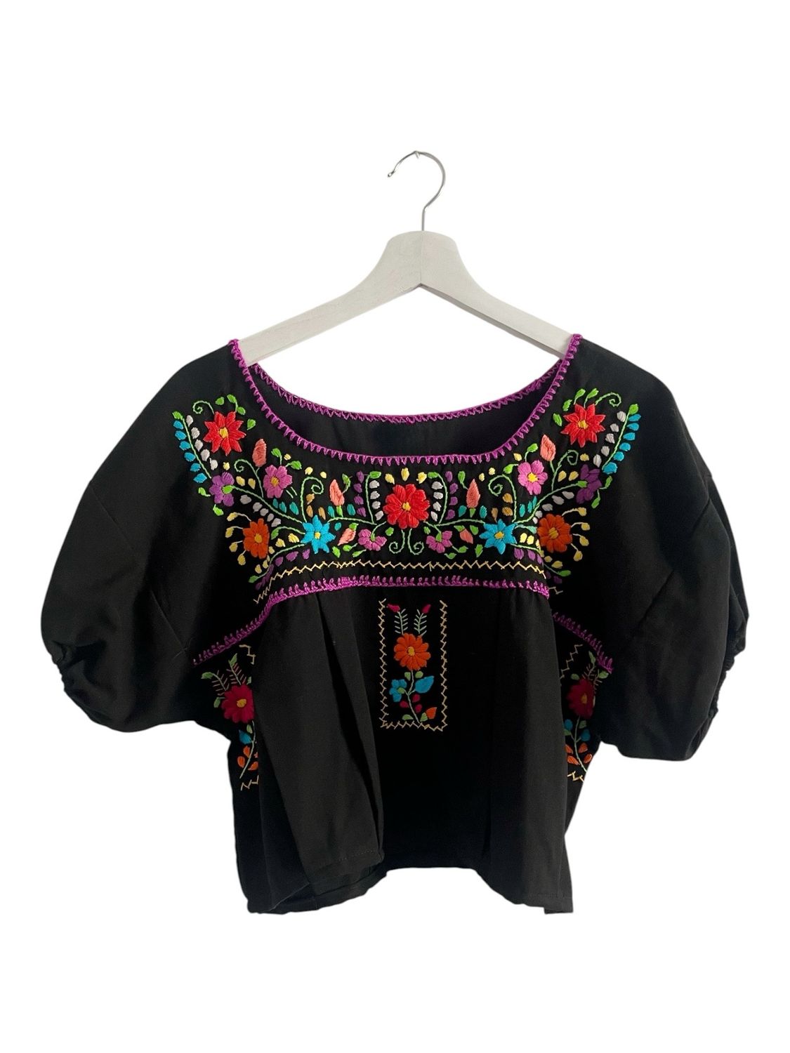 Mexikanische Bluse, Sommerbluse M, handgemachte Stickerei Mexikanische Bluse, Sommerbluse M, handgemachte Stickerei