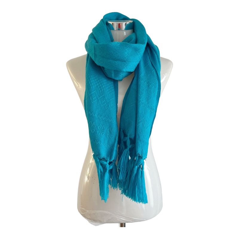 Mexikanischer Schal, Halstuch Türkis, Rebozo, Geschenk für Frauen Mexikanischer Schal, Halstuch Türkis, Rebozo, Geschenk für Frauen