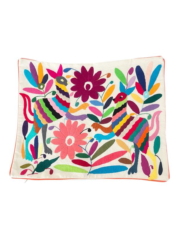 Bunter mexikanischer Otomi-Kissenbezug Bunter mexikanischer Otomi-Kissenbezug