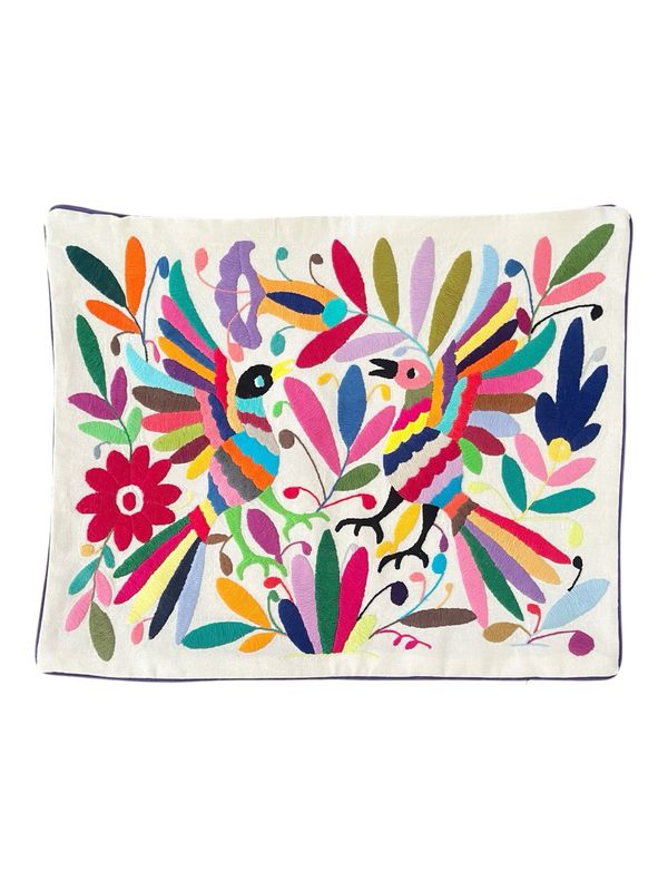 Bunter mexikanischer Otomi-Kissenbezug Bunter mexikanischer Otomi-Kissenbezug