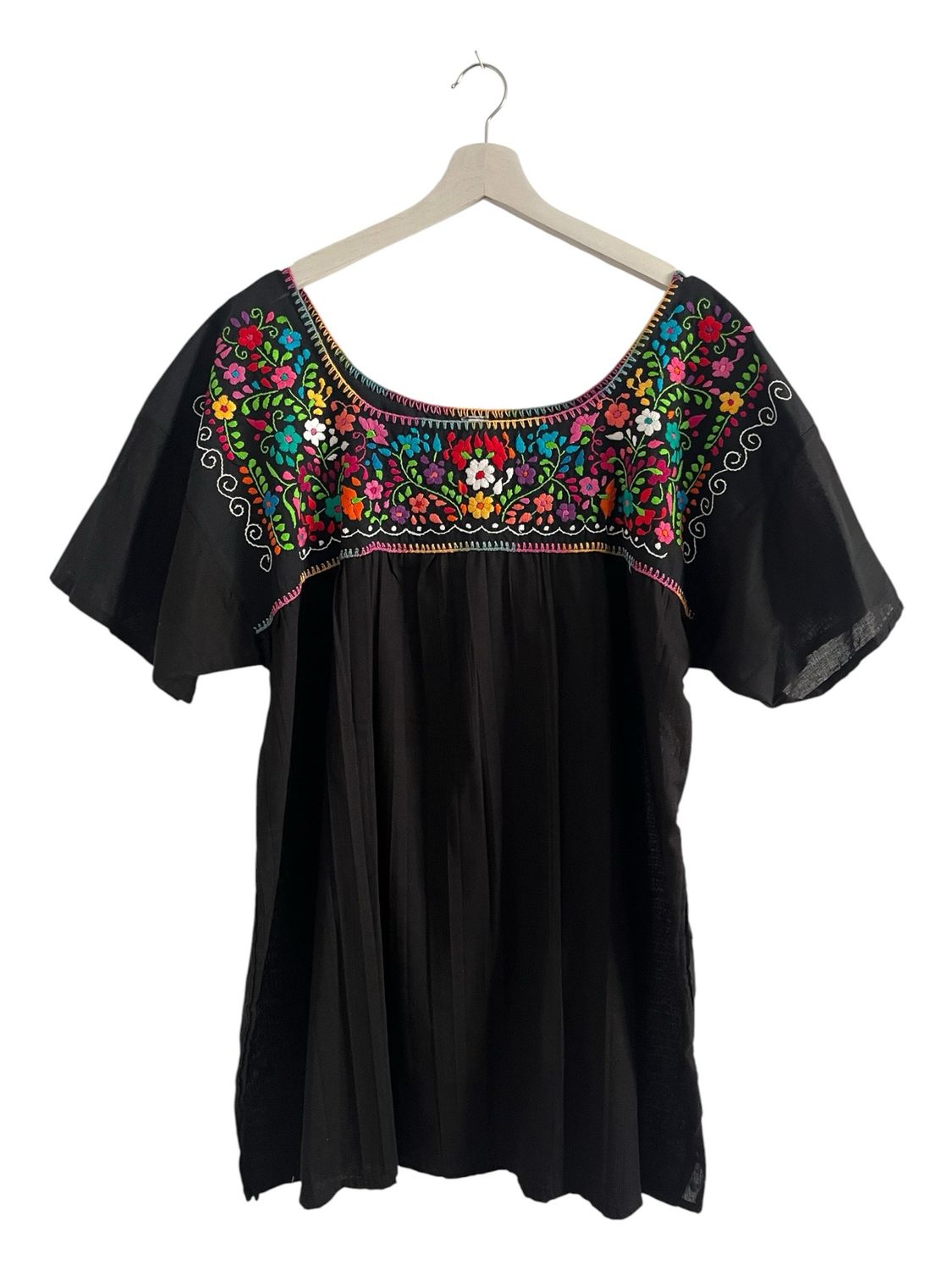 Mexikanische Bluse XXL, Boho Sommerbluse, handgemachte Stickerei Mexikanische Bluse XXL, Boho Sommerbluse, handgemachte Stickerei