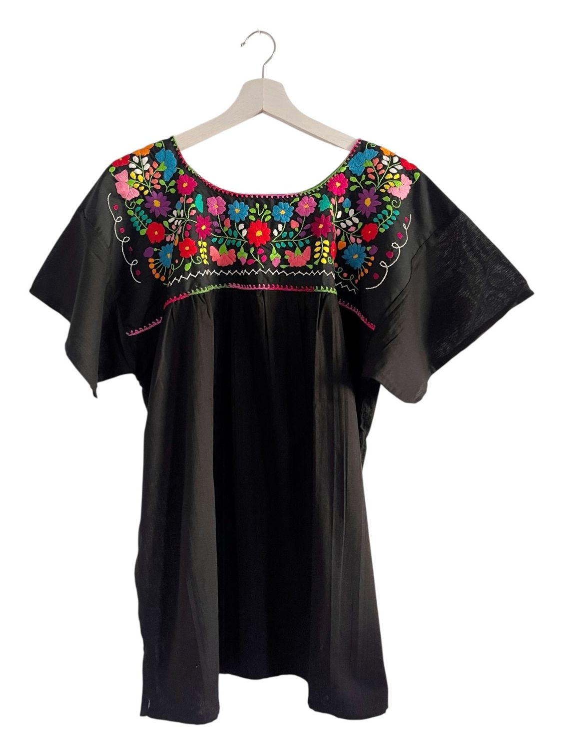 Mexikanische Bluse XL, Boho Sommerbluse, handgemachte Stickerei Mexikanische Bluse XL, Boho Sommerbluse, handgemachte Stickerei