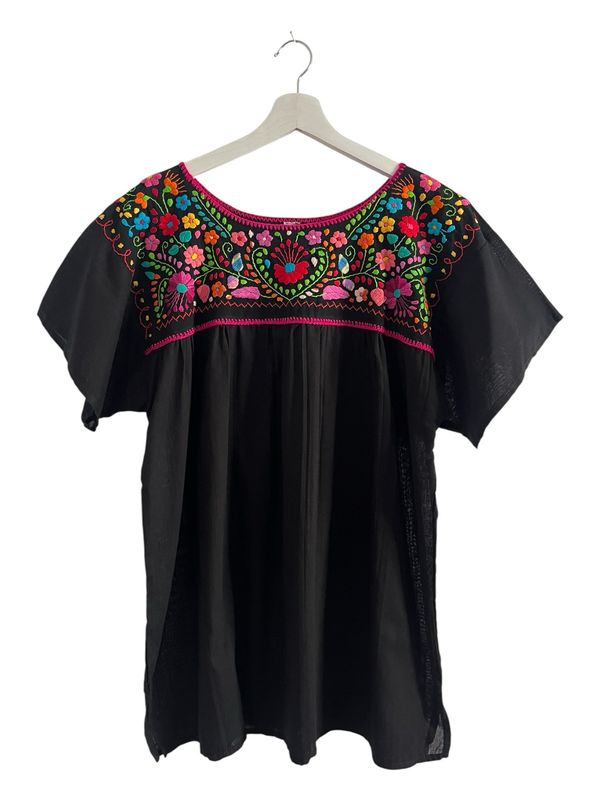 Mexikanische Bluse XL, Boho Sommerbluse, handgemachte Stickerei Mexikanische Bluse XL, Boho Sommerbluse, handgemachte Stickerei