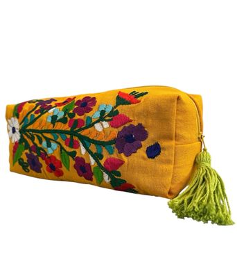 Kosmetiktasche Ethno Style mit Stickerei Kosmetiktasche Ethno Style mit Stickerei