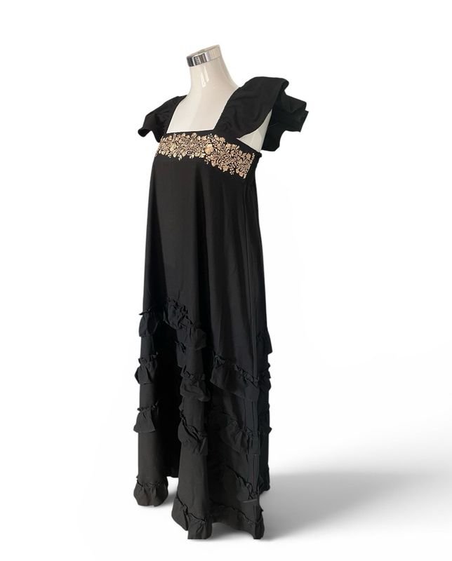 Mexikanisches Sommerkleid mit Blumen aus Oaxaca, Dame M Mexikanisches Sommerkleid mit Blumen aus Oaxaca, Dame M