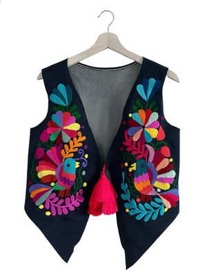Boho Weste aus Chiapas, Mexiko Boho Weste aus Chiapas, Mexiko