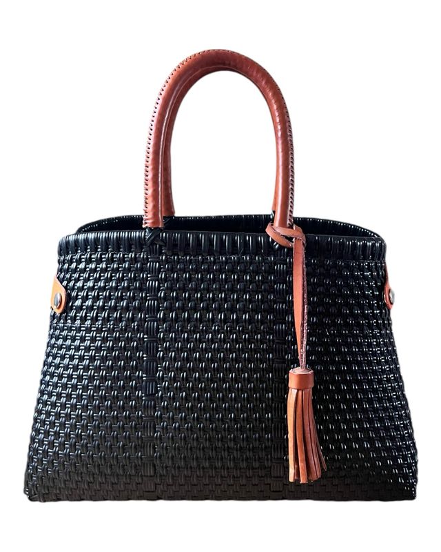 Mexikanische Handtasche, Shopper mit Henkel aus Leder Mexikanische Handtasche, Shopper mit Henkel aus Leder