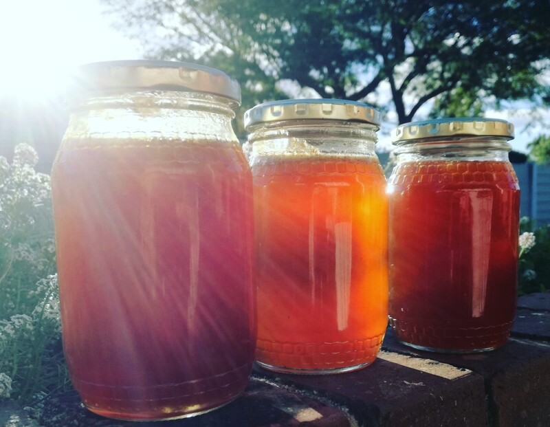 Pure, raw honey