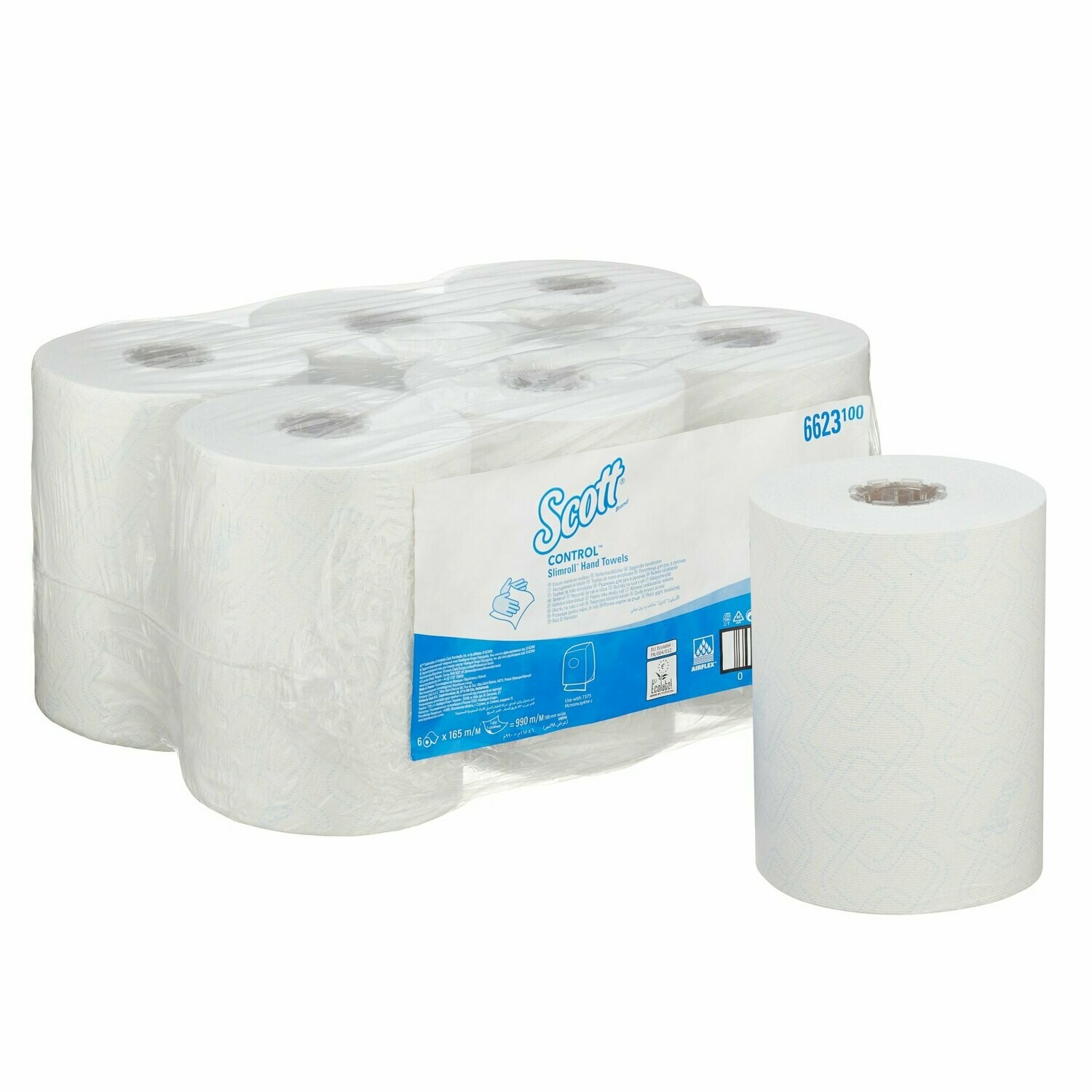 6 Scott® Handtuchrollen Control SLIMROLL® 1-lagig