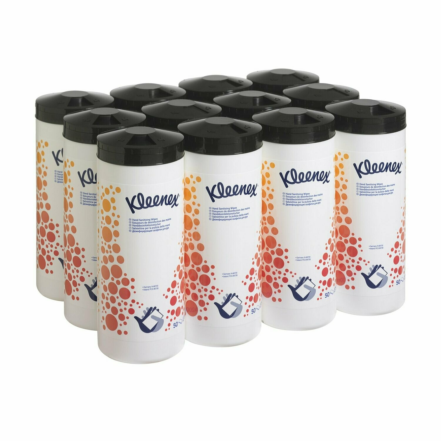 Kleenex Desinfektionstücher ohne Alkohol 12x50 Tücher