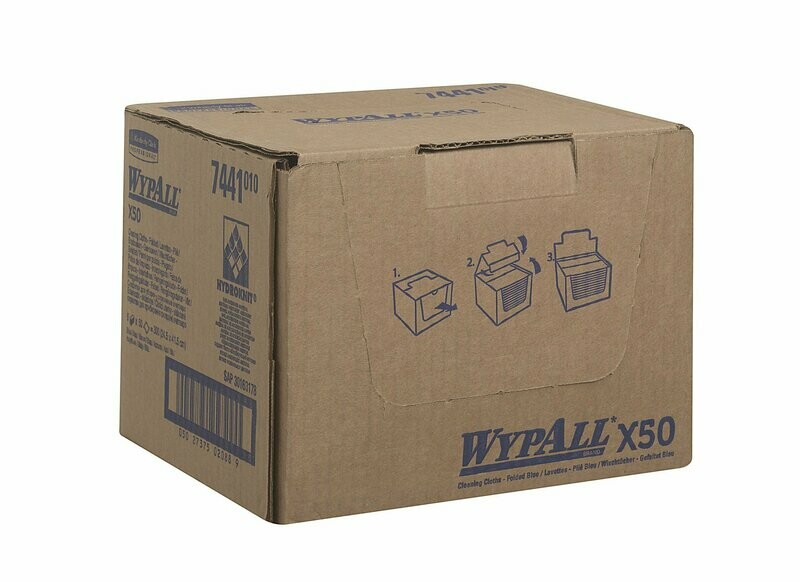 Wypall X50 Wischtücher 300 Tücher farbcodiert Blau Wypall X50 Wischtücher 300 Tücher farbcodiert Blau