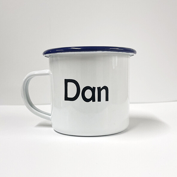 Engraved Camping Mug - White