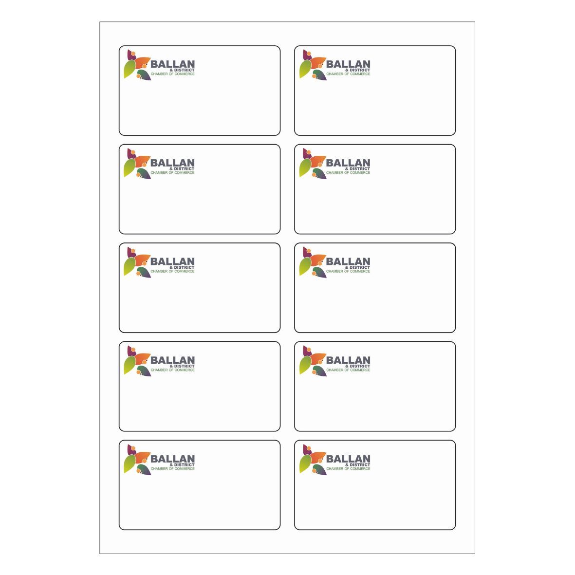 90mm x 50mm Labels