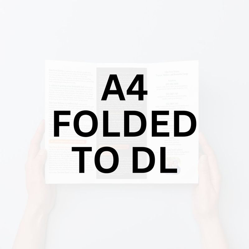 A4 Folded to DL Flyers