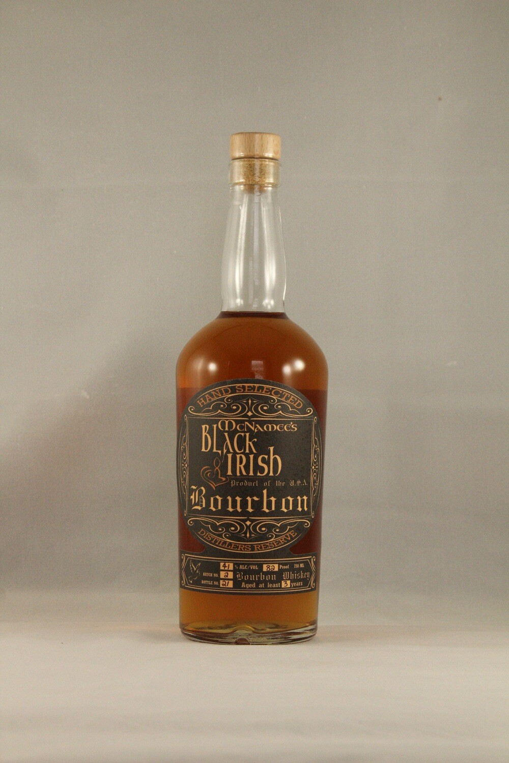 80 Proof Distillers Reserve McNamee's Black Irish Bourbon - Original Blend - 750ml