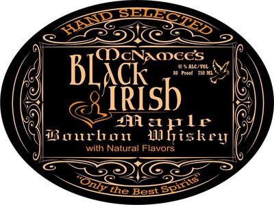 Maple Flavored McNamee's Black Irish Bourbon - 750ml 80 Proof