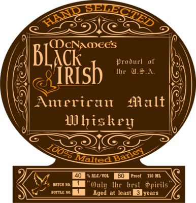 American Malt Whiskey - 100% Malted Barley (93 proof)