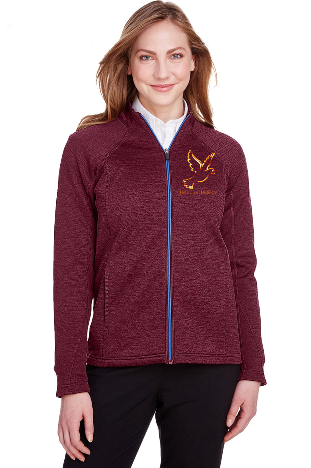 Women's Embroidered Full-Zip Jacket - SIZE Small