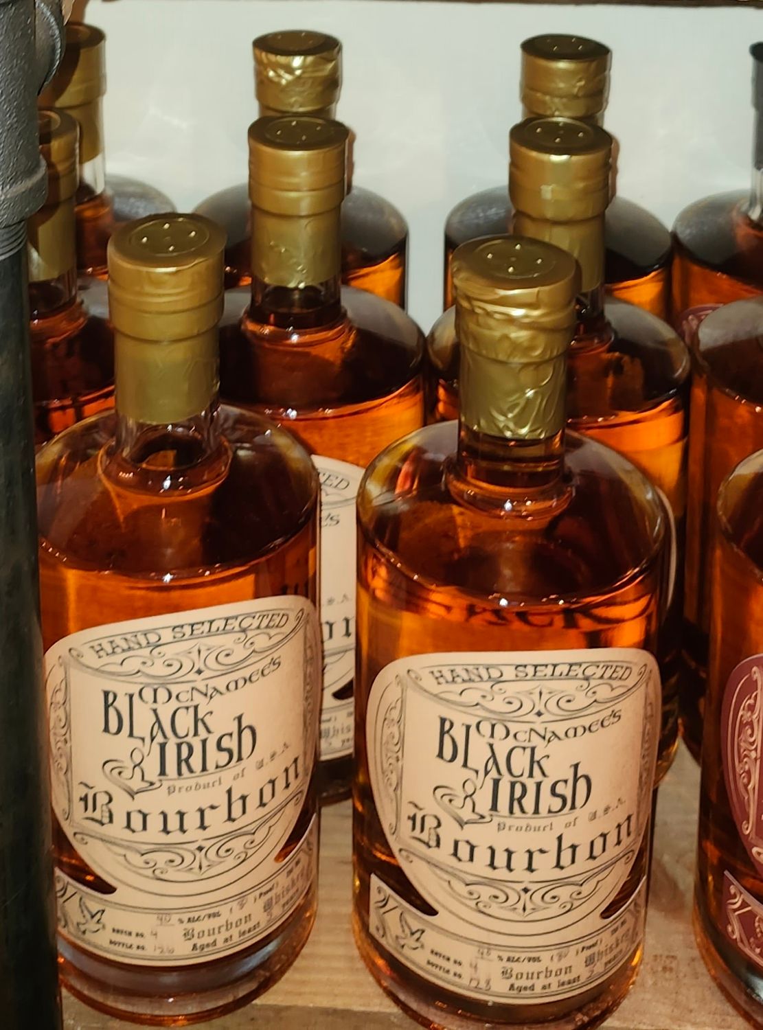 80 Proof -1 00% Corn- McNamee's Black Irish Bourbon - Original Blend - 750ml