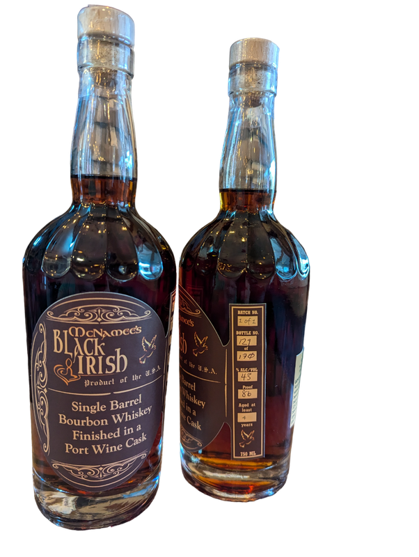 Port Wine Cask Aged - McNamee's Black Irish Bourbon - 750ml 80 Proof