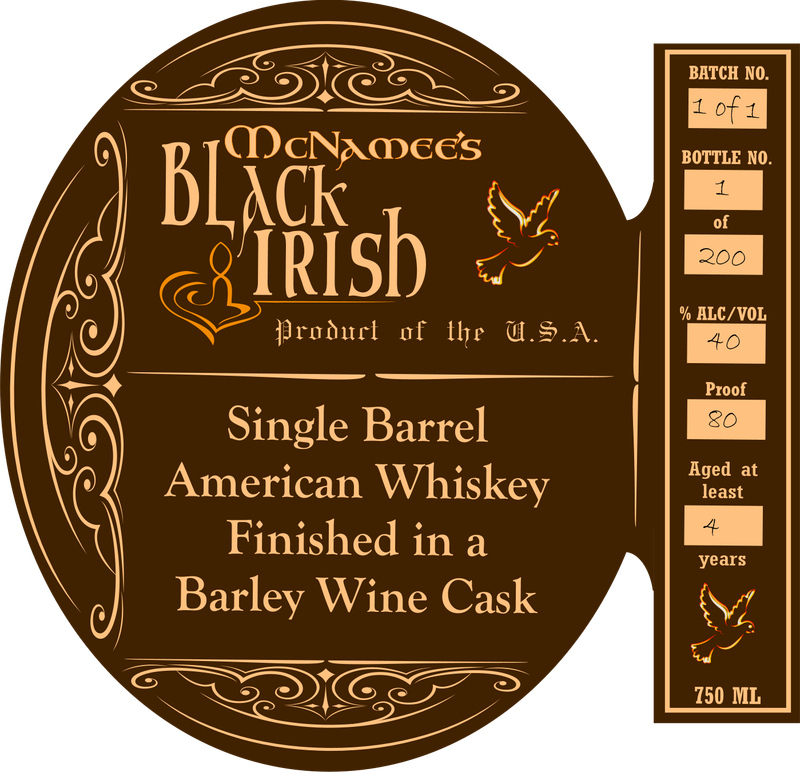 Whiskey aged in a barley wine cask