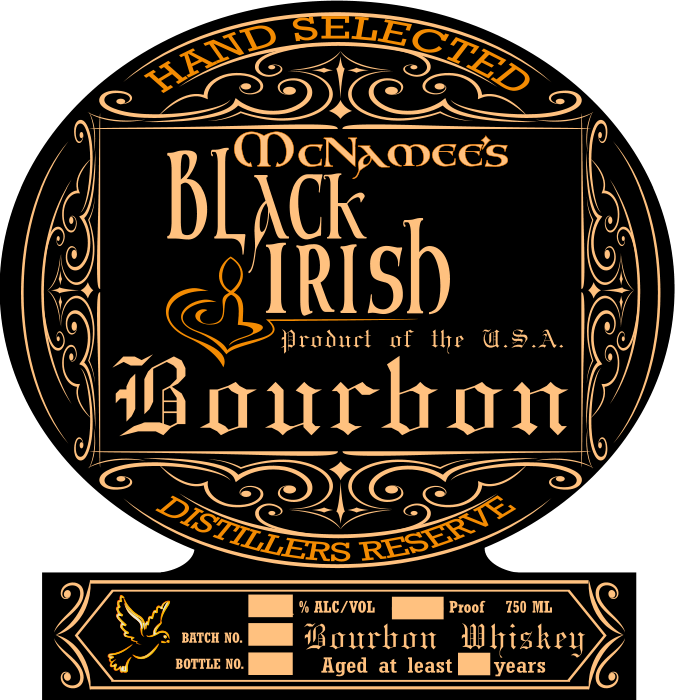 120 Proof Distiller's Reserve McNamee's Black Irish Bourbon  - 750ml Barrel Proof