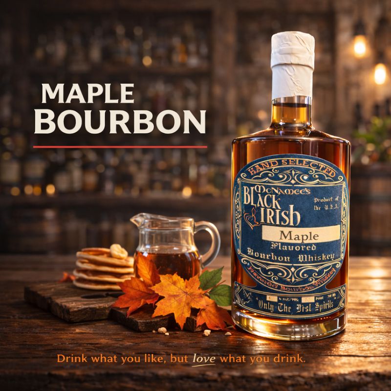 Maple Flavored McNamee's Black Irish Bourbon - 750ml 80 Proof