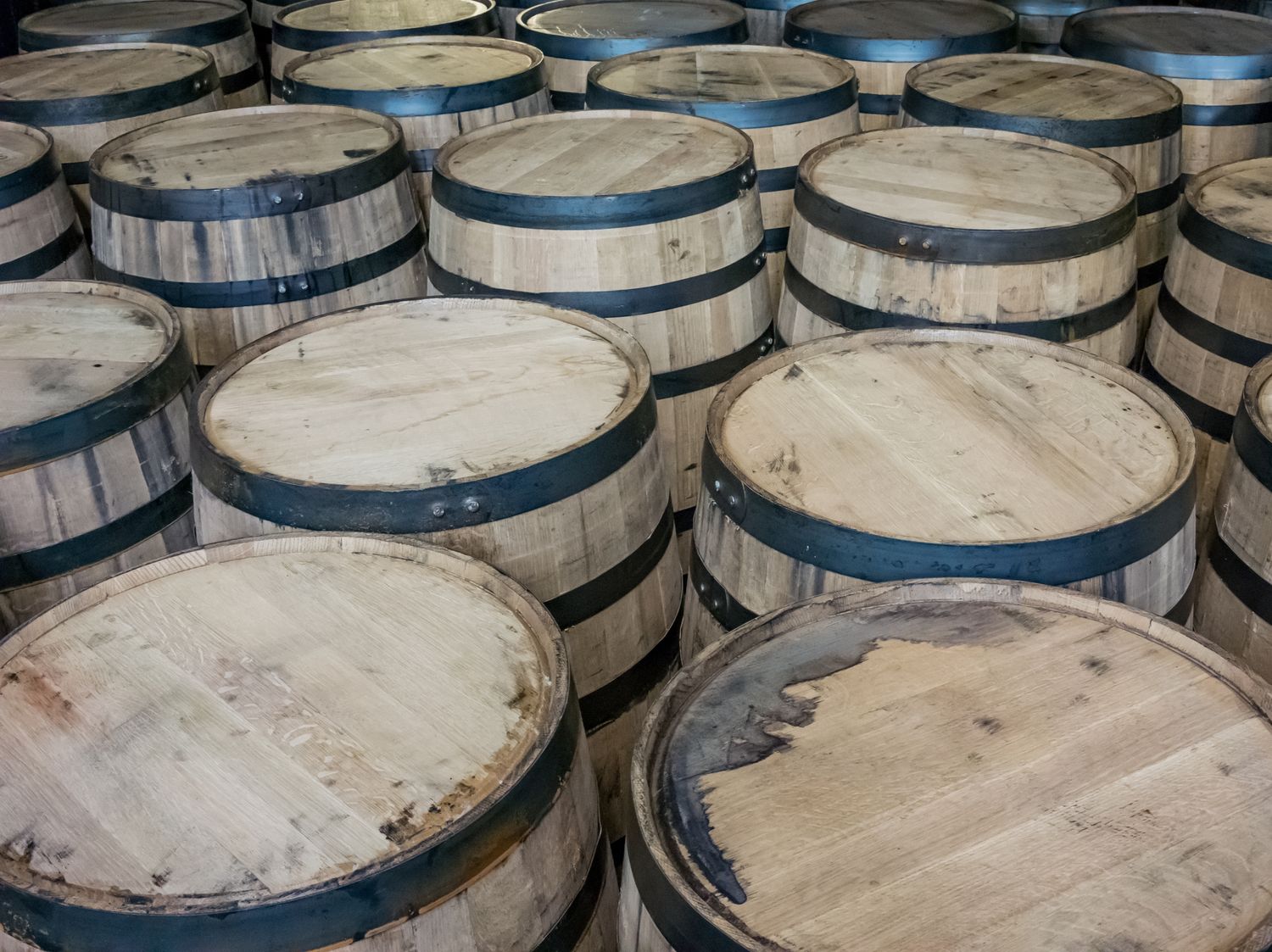 Fresh dumped Bourbon Barrel Wet Fresh dumped Bourbon Barrel Wet